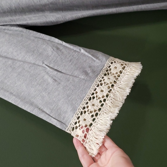 NWT Pressbox Women NCSU Tunic Top Medium Gray Tee NC State Game Fan Boho Comfy - Picture 3 of 12